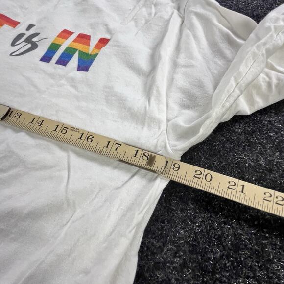 Gildan Shirt Mens Medium Long Sleeve Telluride Gay Ski Week Out is In LGBTQ - Picture 5 of 6